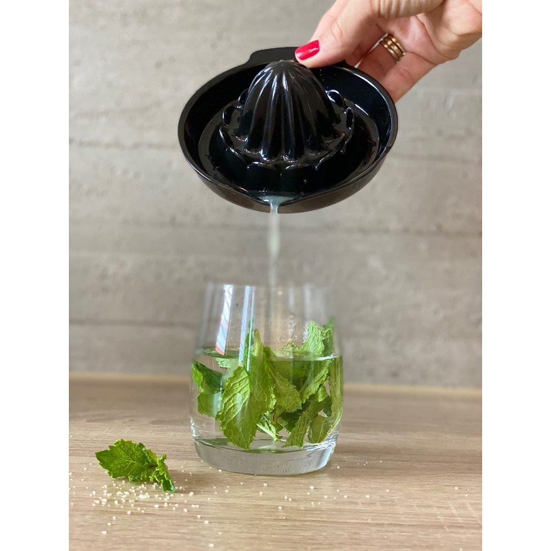 BranQ Home Essential Citrus Juicer Tritan Black 13 x 14.5