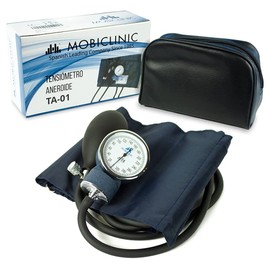 Mobiclinic, Blood Pressure Monitor Manual Blood Pressure Monitor European Brand Blood Pressure Monitor for Upper Arm Accuracy Rubber Pump Lightweight Easy to Use Blue