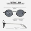 H HELMUT JUST Round Retro Sunglasses for Men and Women