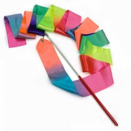 4m Rhythmic Gymnastics Ribbon with Stick Rhythmic Gymnastics Ribbon 4m 3ea