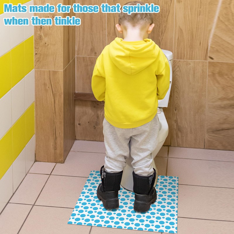 Drydiet 100 Pcs Disposable Toilet Mats Absorbent Toilet Floor Protector