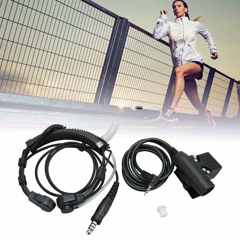 U94 PTT and Throat Control Headset Noise Reduction Walkie Talkie