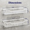 Kitsure Shower Caddy Large - Adhesive Shower Organizer, Stainless Steel