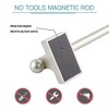 Magnetic Curtain Rods Multi-Use Adjustable Appliance Metal Doors Magnetic Rods,