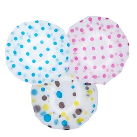 Shower Caps for Women, Waterproof Shower Cap, 3 PCS Reusable Bath Caps, Bathing