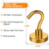 MIKEDE N52 Magnetic Hooks Heavy Duty, 30LB+ Strong Magnets with