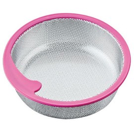 SANEI PH698AF-L-LP Kitchen Basket, Shallow Type, Stainless Steel, 5.7 inches (144 mm), Pink