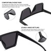 STORYCOAST Square Sunglasses for Women Men Fashion Big Frame Flat