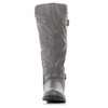 Bellmora Bally-32 Women's Winkle Back Side Zip Vegan Knee High
