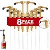 8 pcs Syrup Pumps with Cap to Avoid Dripping, Leak