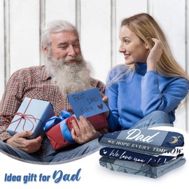 Ueedklaayy Gifts for Dad, Dad Gifts Blanket, Dad Birthday Gifts from Daughter Son,Father Gifts, Gifts for Dad Who Wants Nothing, Dad Throw Blanket(50x60in)