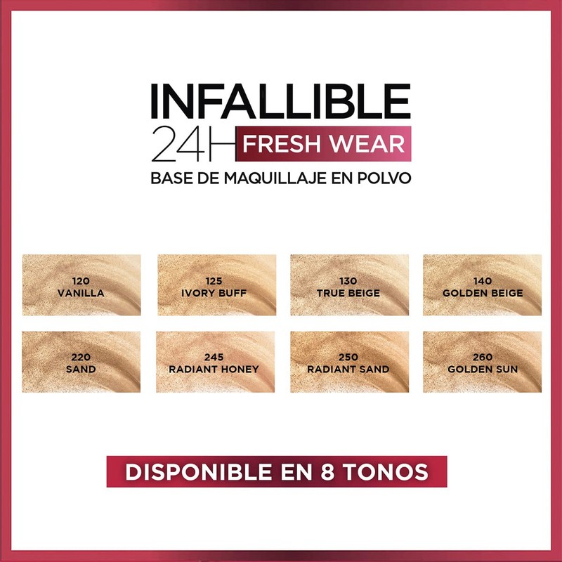 L´Oréal Paris base de maquillaje en polvo de larga duración