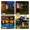 4 Pack String Light Poles 10 Ft - Patio Adjustable