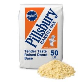 Pillsbury Bakery Mix, Tender Taste Yeast-Raised Donut Base Mix, 50 Lb Bag