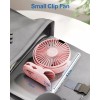 Sweetfull Portable Clip-on Fan 4000mAh Rechargeable LED Display 4 Speeds