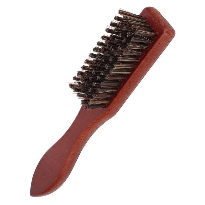 Beard Hairdressing Fade Brush, Nylon Cleaning Barber Blade Brush for