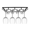 Black Wine Glass Storage Rack Organizer Hanger Holder Kitchen Bar