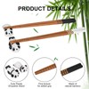 2 Pair Wooden Chopsticks Set with Holder, Bamboo Chopsticks Gift