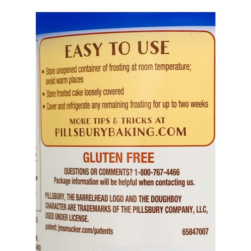Pillsbury Cream Cheese Flavored Frosting, 16 Ounce (Pack of 2)