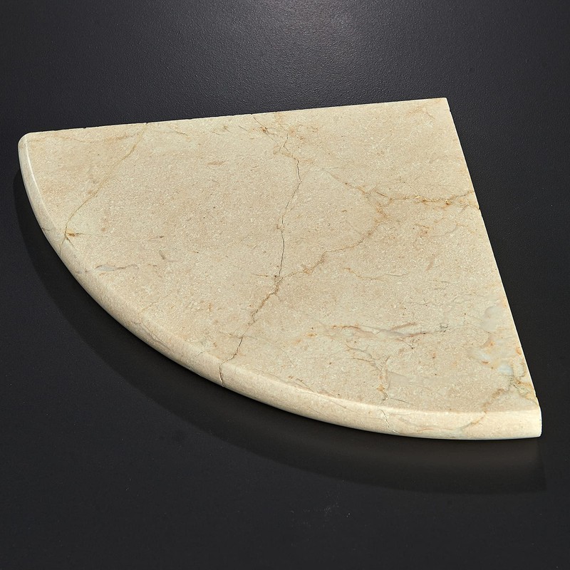 Simple Tile - Genuine Marble Corner Shelf for Bathroom Shower