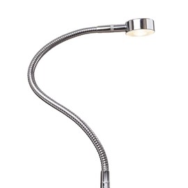 LED Bedside Light, Reading Light, Bedside Reading Light, Flex Light, Silver Grey/Chrome, Touch Switch