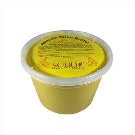 SmellGood – Manteca de karité africana pura, natural y hecha a mano, color amarillo, empaquetado en recipiente resellable de 16 onzas, 6 unidades incluidas