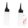 OHPHCALL 2pcs Hair Dye Bottles Shampoo Bottles White Nozzle Travel