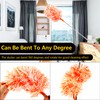 20-49inches Extendable Microfiber Feather Duster with 10pcs Replaceable Heads, Extra