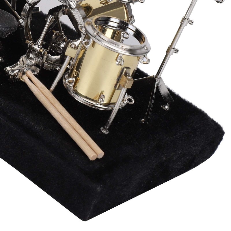 BORDSTRACT Mini Drum Set Model, Musical Instrument Display Kit for