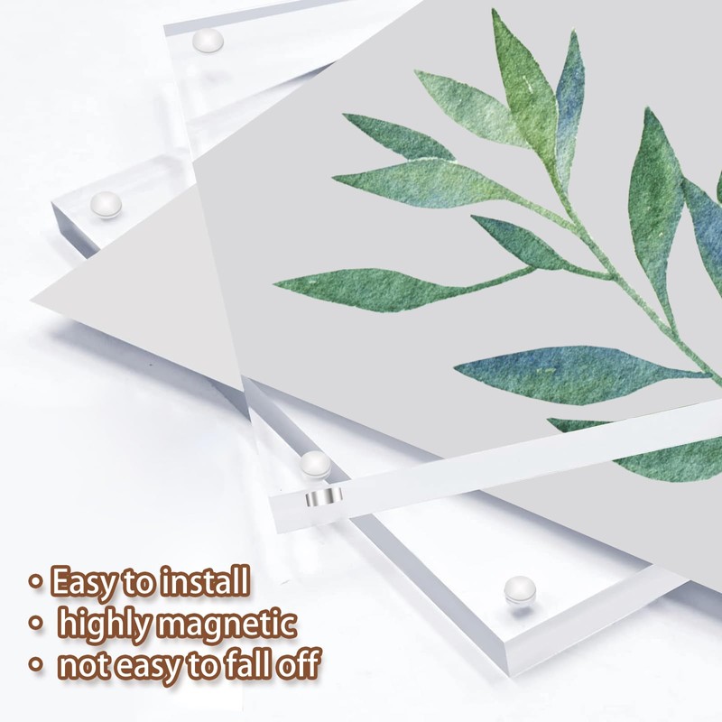 YMYKLB Acrylic Picture Frame, 5x5 Inch Acrylic Photo Frames Horizontal