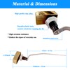 VALLVATER Toilet Flush Handle Replacement, Side Mount Toilet Tank Lever