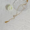 TaYolnFaSo 18K Gold Lariat Necklace for Women Dainty Drop with