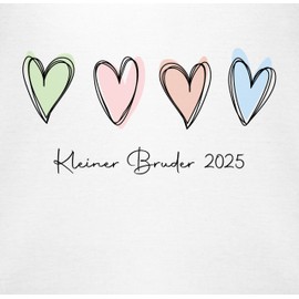 Shirtracer - Baby Bodysuit Long Sleeve Girl Boy - Little Brother 2025 I Little Brother I 2nd Pregnancy Announcement, 1 White, 6-12 months