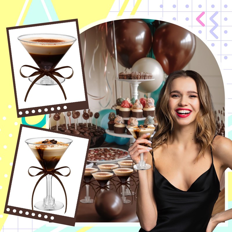 Rtteri 36 Pcs Espresso Martini Birthday Party Decor 5 oz