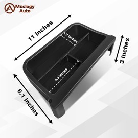 Muslogy Dashboard Storage Organizer Fits for 2020-2024 2025 Toyota Corolla & 2022-2025 Corolla Cross Accessories Center Console Tray Non-Slip Insert Behind Screen Fit for 8-inch Touch Screen (Red)