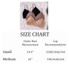 INIBUD Bralette for Women Triangle Cup Removable Padded Wire Free