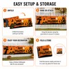 Happy Halloween Outdoor Banner – Pumpkin & Bat Polyester Backdrop