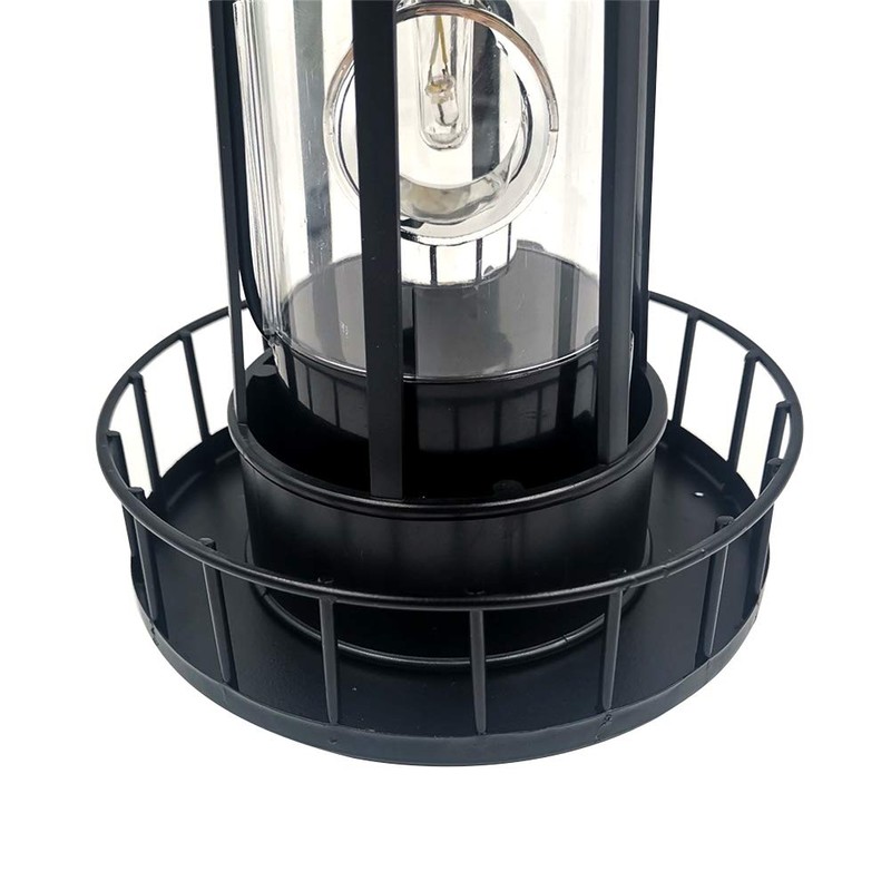 CALIDAKA LED Solar Powered Lighthouse 360 Degree Rotating Lighthouse Landscape