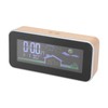 Digital Projection Alarm Clock VA HD Color Screen Wooden Weather