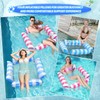 Osznmmg 2 Pack Inflatable Water Hammock Floating Chair, Pool Hammock
