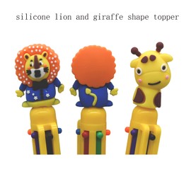 Lopenle 8PCS 6-in-1 Multicolor Pens Giraffe Retractable Ballpoint Pens Novelty Lion Pen 6 Colors Ballpoint Pens For School Home Office Stationery Store