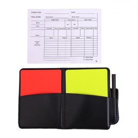 Soccer Referee Cards Referee Supplies Warning Cards Soccer Red Cards Yellow Cards Red Yellow Record Paper 5 Sheets 1 Pencil Shin-card