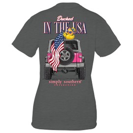 Simply Southern Ducked in The USA T-Shirt - Duck Jeep - Youth T-Shirt Youth Large