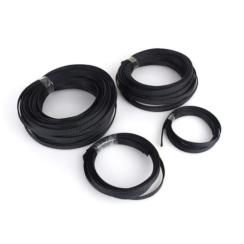 33ft 6 mm PET Expandable Braided Sleeving Wire Cable Sleeve