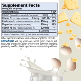 ANDREW LESSMAN Ultimate Calcium-Magnesium Intensive Care with Vitamin D3 & K2 MK7-120 mcg - 720 Capsules – Bone and Skeleton Health Essentials. Gentle, Easy to Swallow, Super Soluble. No Additives