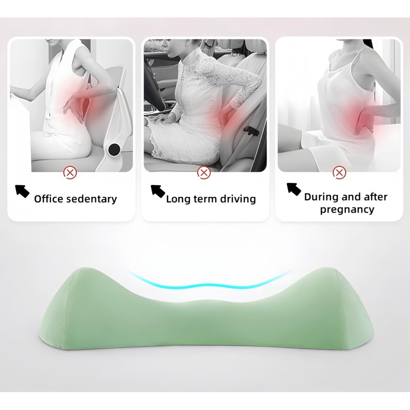 Uwenkjie Lumbar support pillow,back pillow for bed， relieves lower back