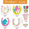 Wooden Horseshoe Craft Set, 41 Pieces Horseshoe Children's Birthday Crafts,
