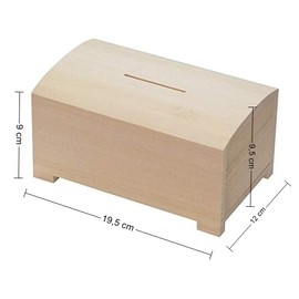 Wooden Money Case - Saving Money Fast Piggy Bank Beech Wood Box