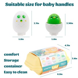 Shudyear Easter Egg Toys, Educational Sensory Baby Toys and Shape Sorter Kids, Montessori Easter Gifts for Babies and Toddlers, Toy Eggs Puzzle for 1-Year-Old Boys, Toddler Easter Presents
