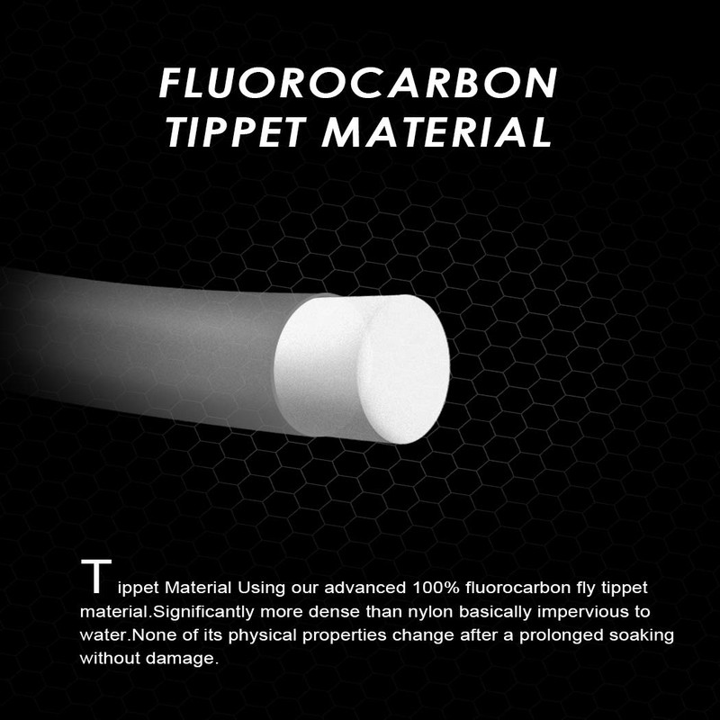 SF Clear Fluorocarbon Fly Fishing Tippet Material Line Leaders and